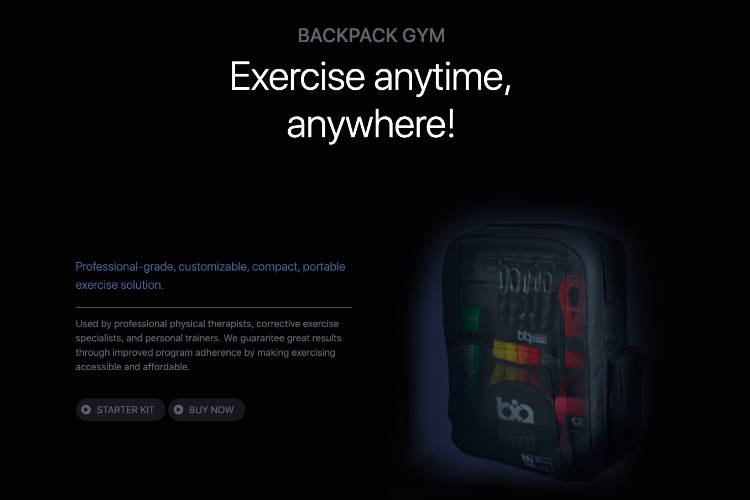 Backpack Gym